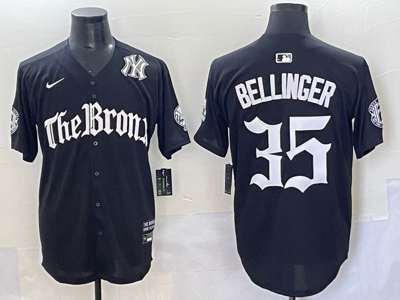 Men 2025 New York Yankees #35 Bellinger Black Five generations Joint Name Nike MLB Jersey style 8->new york yankees->MLB Jersey